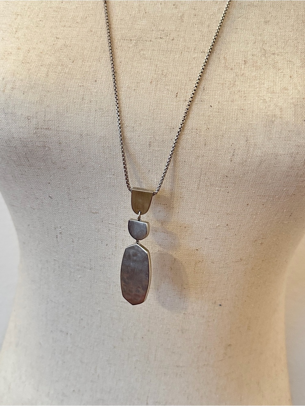 Kendra Scott Silver Multi-Shape Pendant Necklace